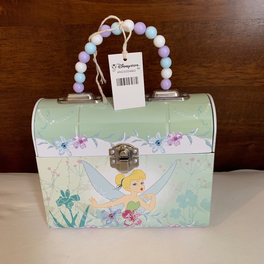 Disney NEW Tinkerbell Tin Handbag Carry Purse